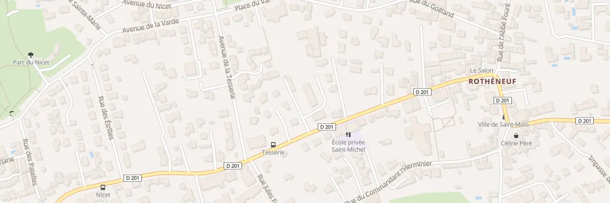 Plan du 13 Bd St Michel des Sablons à Saint-Malo