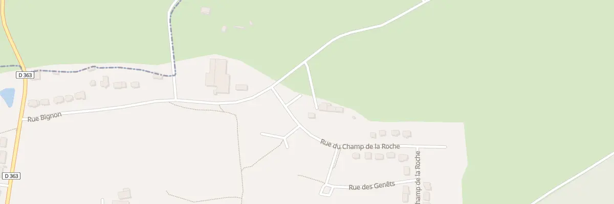 Plan du 4 Imp du Champ de la Roche à Monterfil