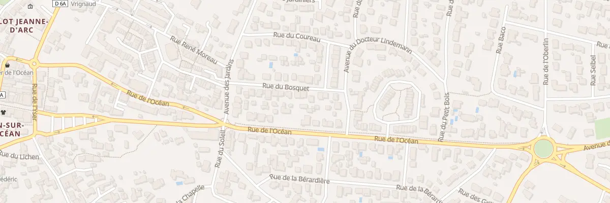 Plan du 16 Rue du Bosquet à Saint-Hilaire-de-Riez