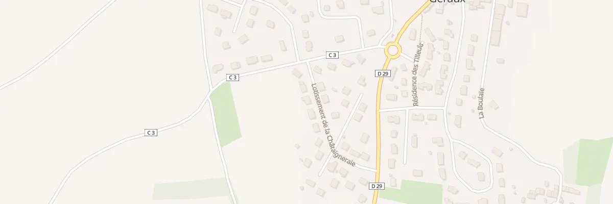 Plan du 3 Lot de la Chataigneraie aux Champs-Géraux