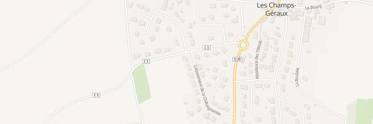 Plan du 1 Lot de la Chataigneraie aux Champs-Géraux