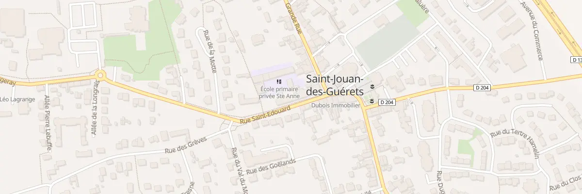 Plan du 12 Rue Saint-Édouard à Saint-Jouan-des-Guérets