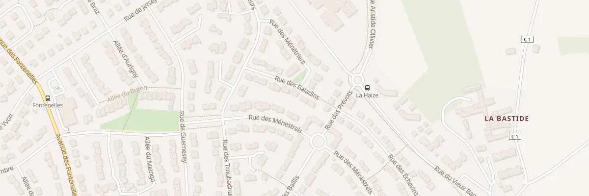 Plan du 14 Rue des Baladins à Saint-Malo