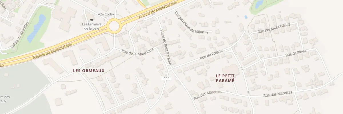 Plan du 1 Pl du Petit Paramé à Saint-Malo