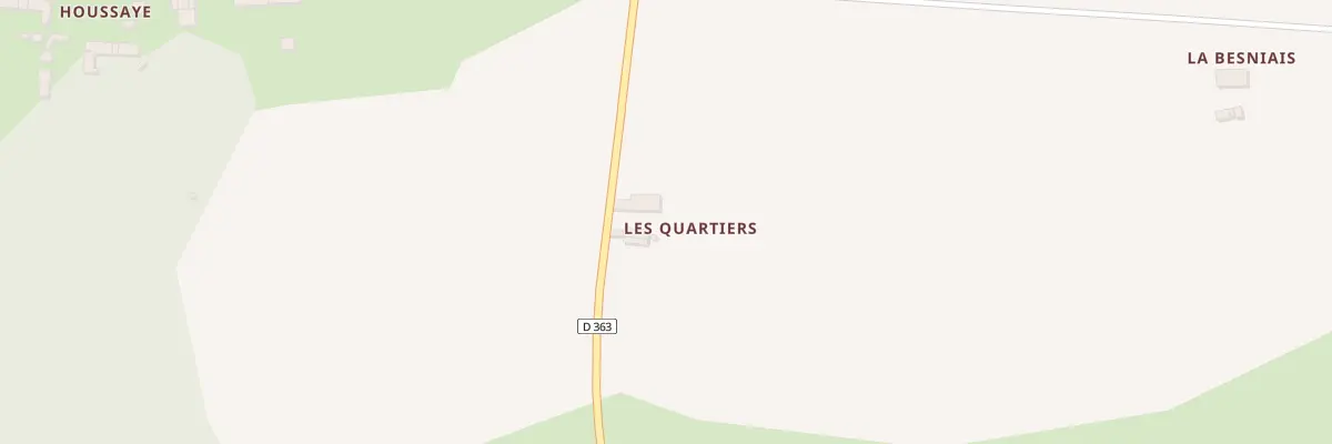 Plan du 1 Les Quartiers à Iffendic