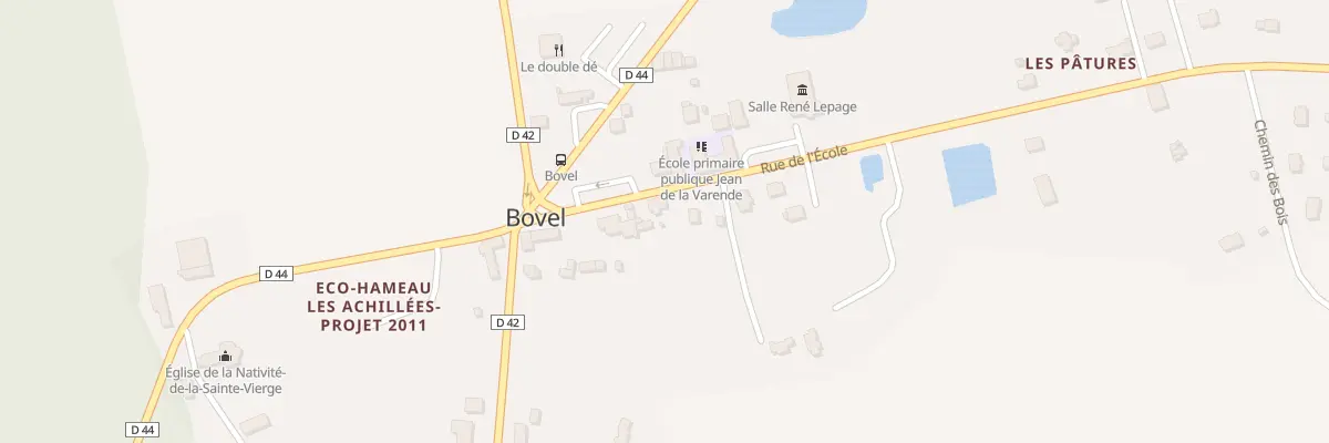 Plan du 8 Rue de l’École à Bovel