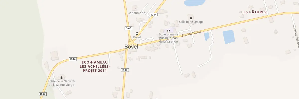 Plan du 6 Rue de l’École à Bovel