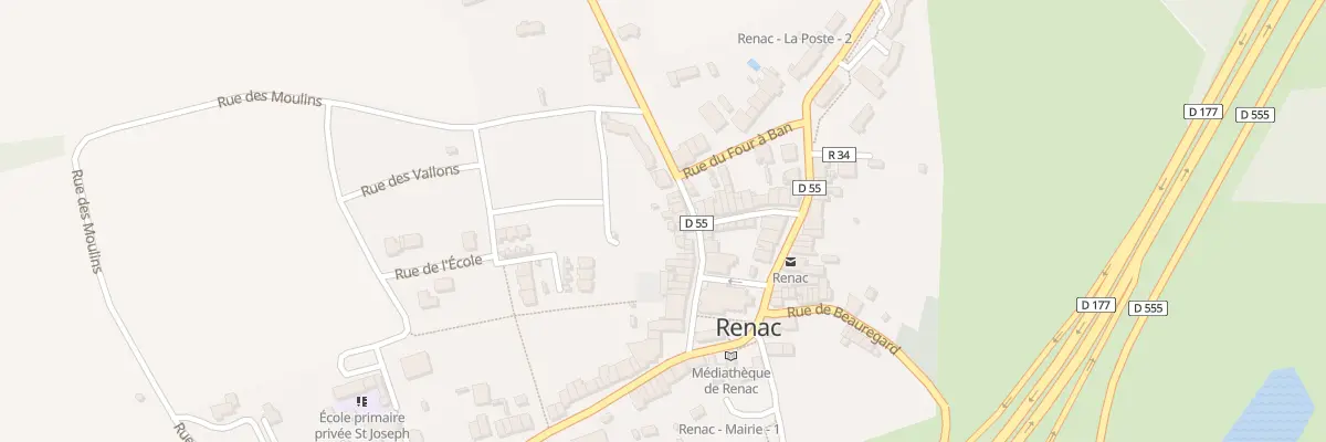 Plan du 35 Rue de la Libération à Renac