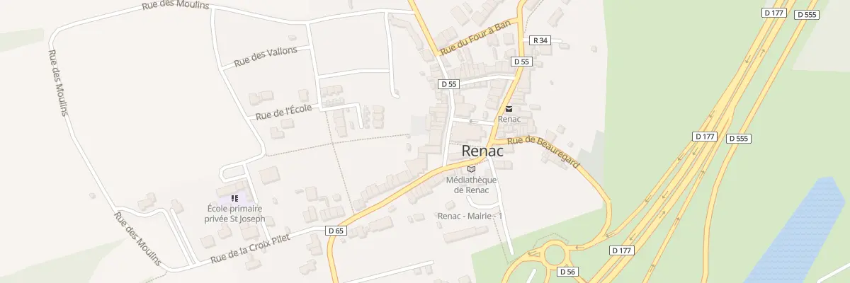 Plan du 9 Rue de la Libération à Renac