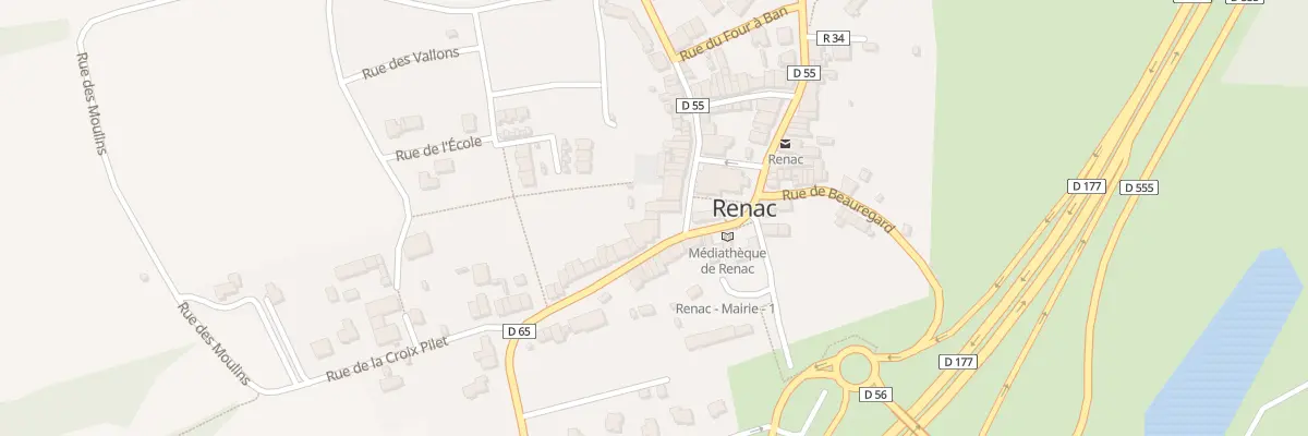 Plan du 3 Rue de la Libération à Renac