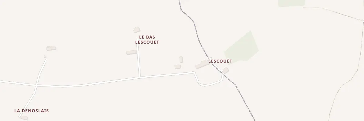Plan du 5230 Lescouet à Landujan