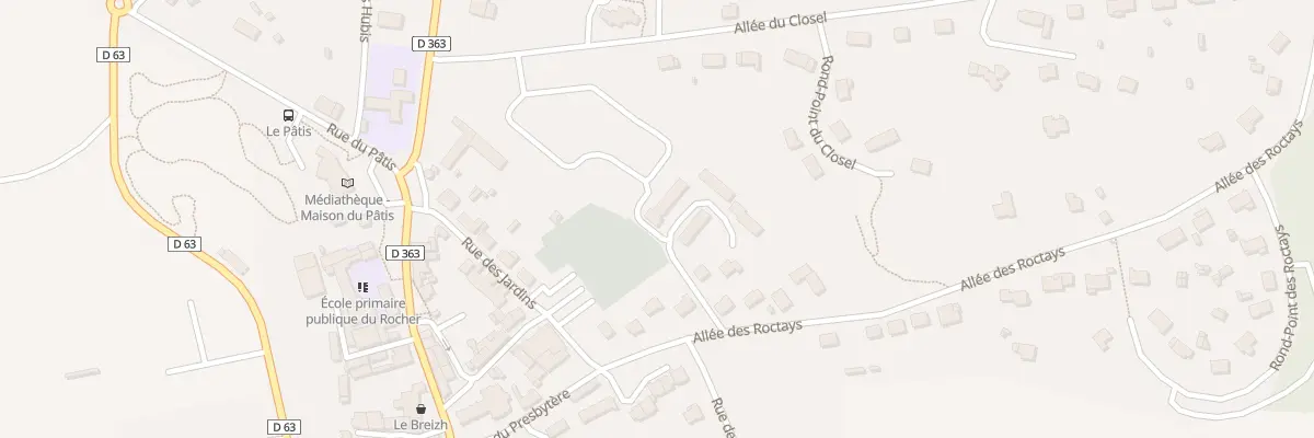 Plan du 1 Rue du Grand Clos à Monterfil