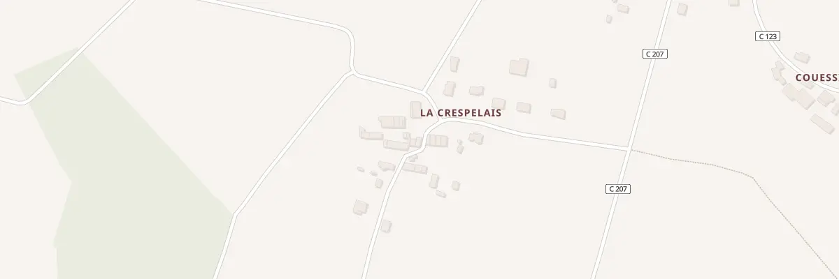 Plan du 17 La Crespelais à Avessac