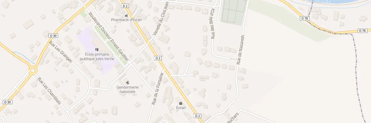 Plan du 21 Rue de la Libération à Évran