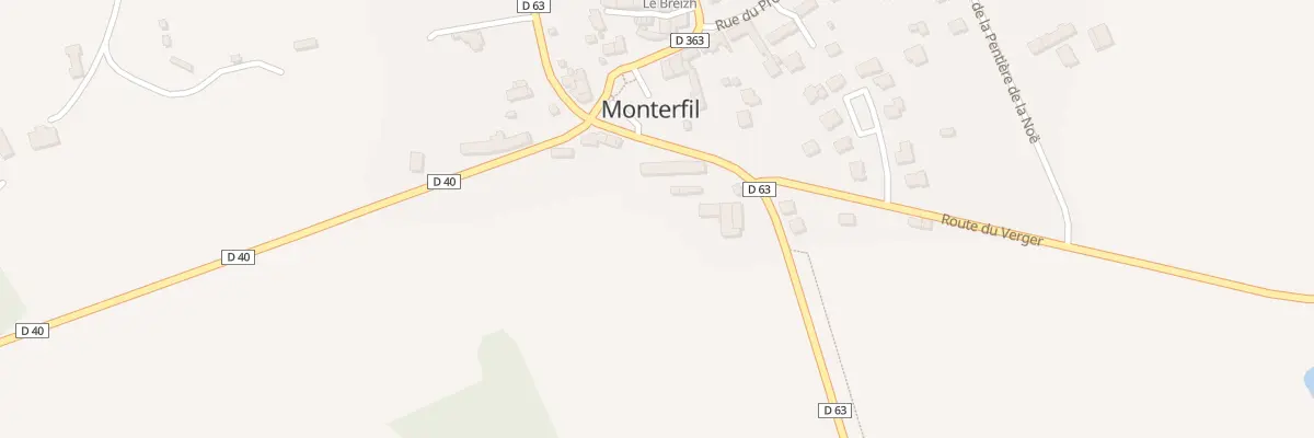 Plan du 3 Rte du Verger à Monterfil