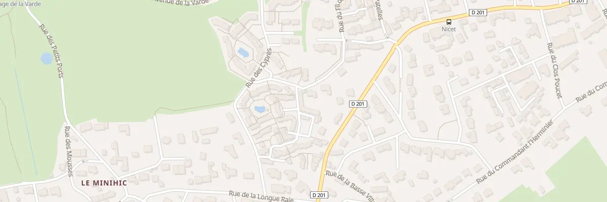 Plan du 9003 Rue des Cyprés à Saint-Malo