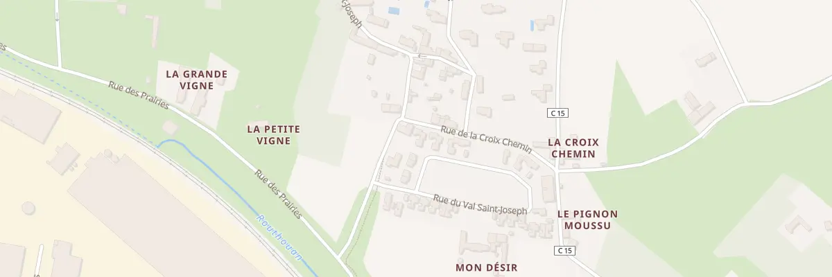 Plan du 55O Rue du Val Saint-joseph à Saint-Malo