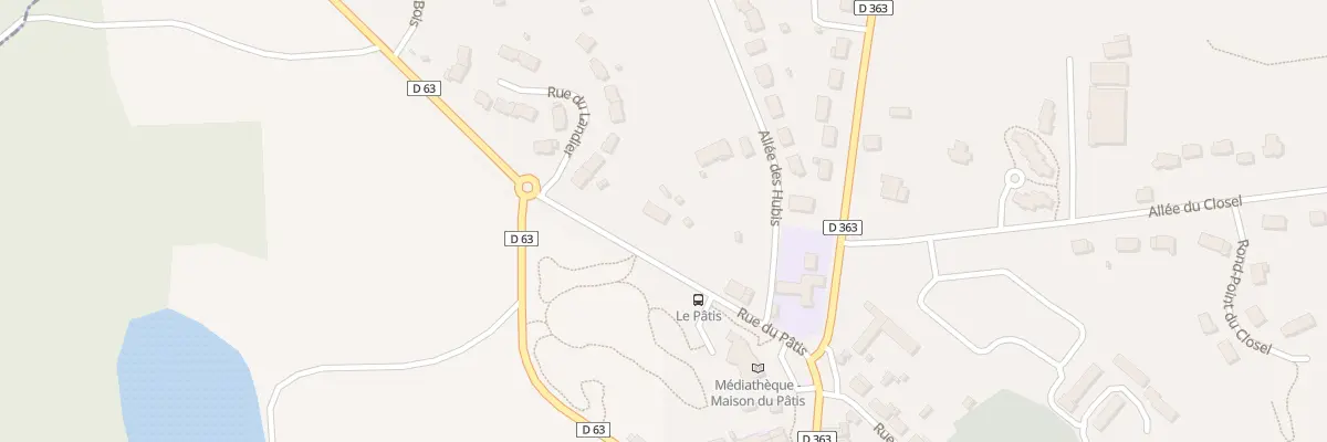 Plan du 4 All du Patis à Monterfil
