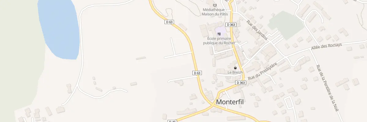 Plan du 3 Rue Saint-Genulphe à Monterfil