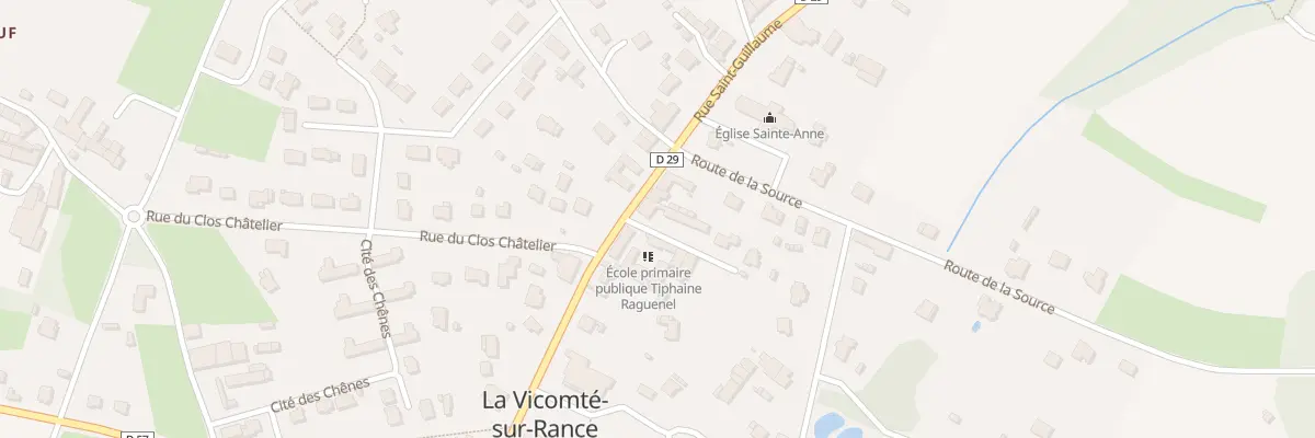 Plan du 36 Rue de la Mairie à La Vicomté-sur-Rance