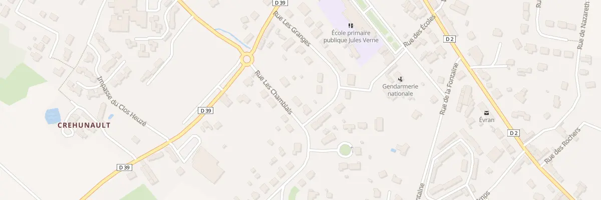 Plan du 3 Rue les Chamblais à Évran