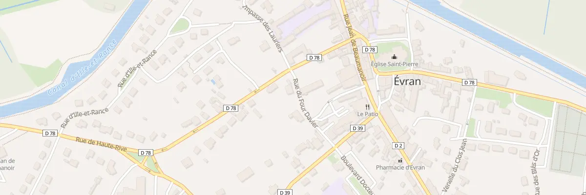 Plan du 3 Rue du Four Davier à Évran