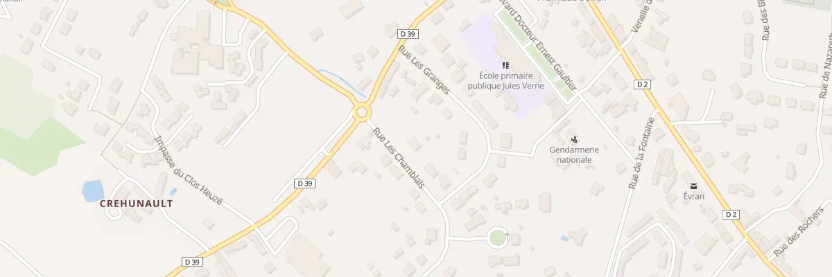 Plan du 1 Rue les Chamblais à Évran