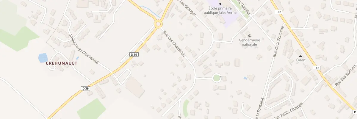 Plan du 6 Rue les Chamblais à Évran