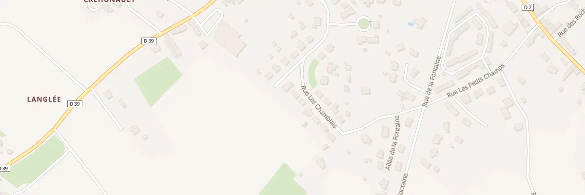 Plan du 26 Rue les Chamblais à Évran