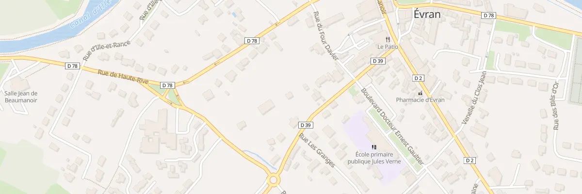 Plan du 10 Rue du Souvenir à Évran