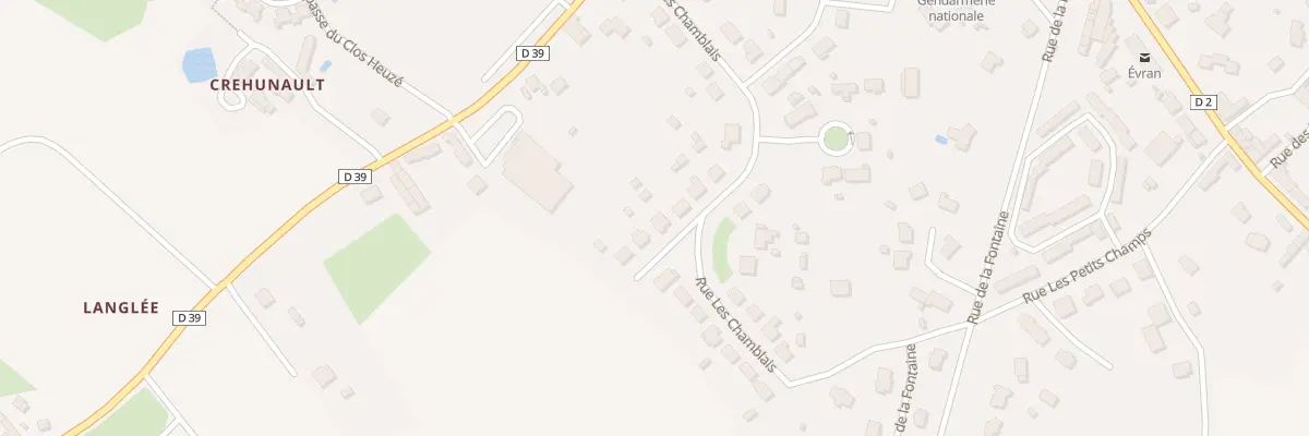 Plan du 18 Rue les Chamblais à Évran