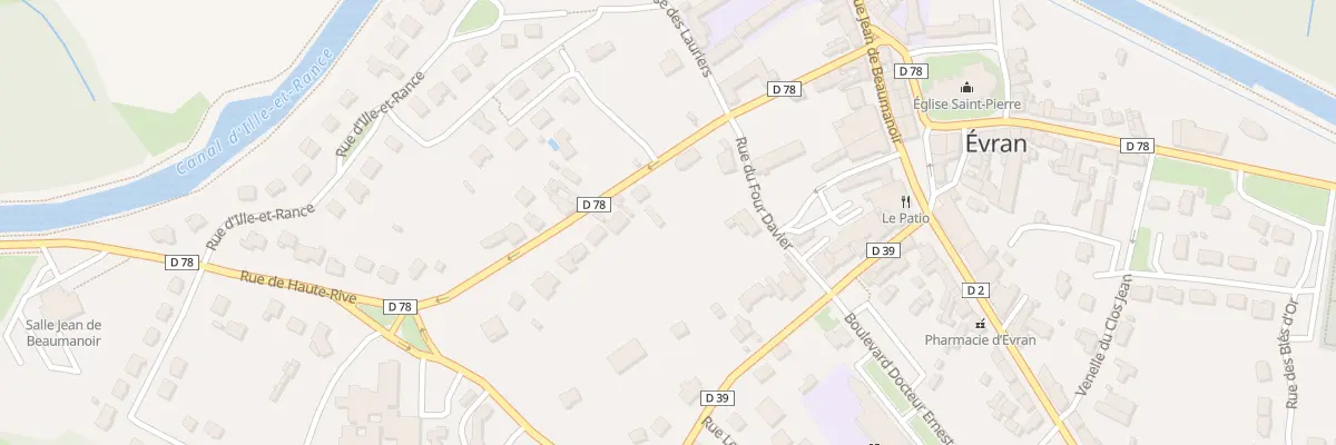 Plan du 1 Rue de Haute Rive à Évran
