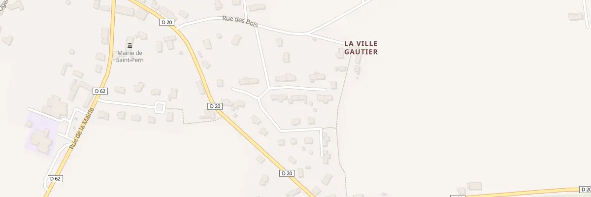 Plan du 9 Rue de la Ville Gautier à Saint-Pern