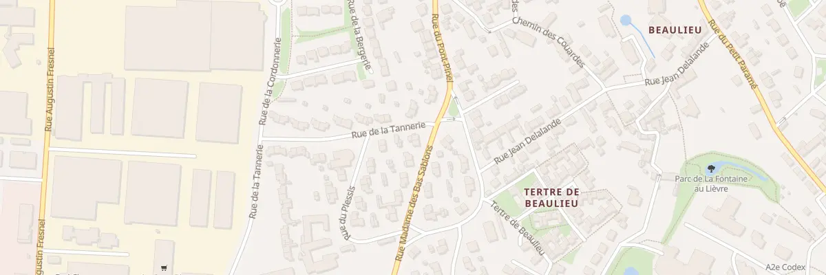 Plan du 1 Rue de la Tannerie à Saint-Malo