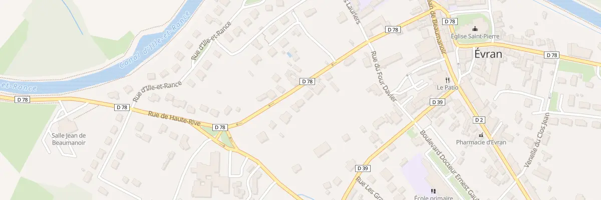 Plan du 7 Rue de Haute Rive à Évran