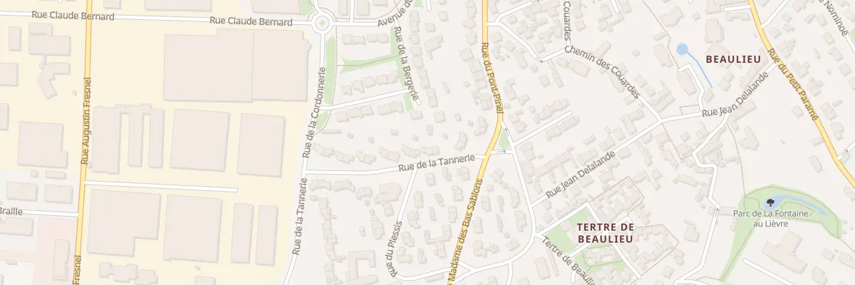 Plan du 6 Rue de la Tannerie à Saint-Malo