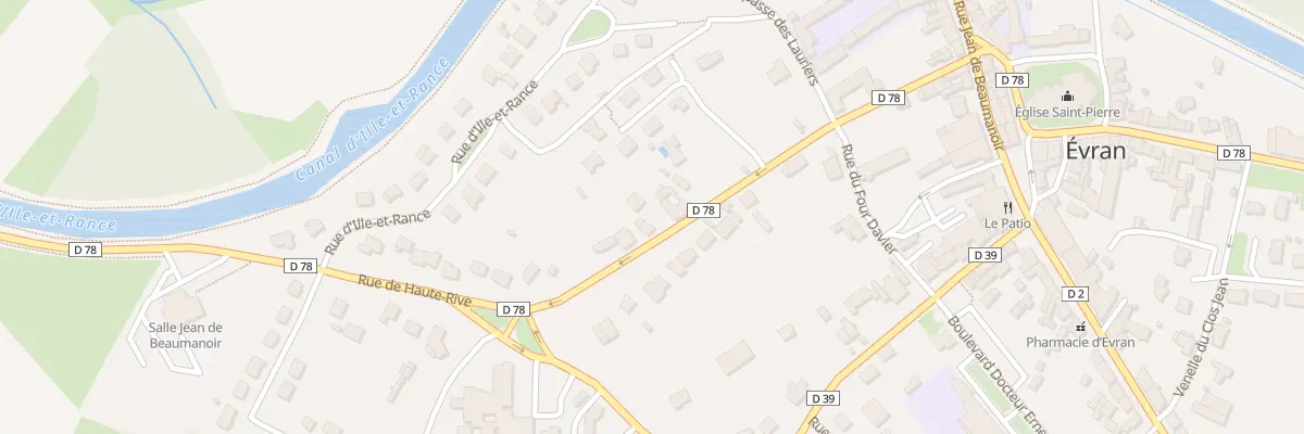 Plan du 14B Rue de Haute Rive à Évran