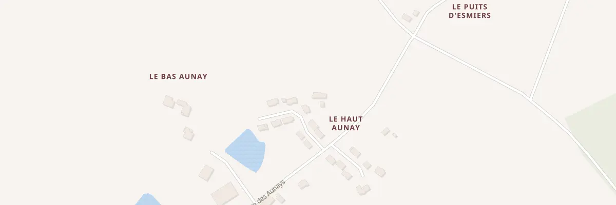 Plan du 3 All du Bas Aunay à La Chapelle du Lou du Lac