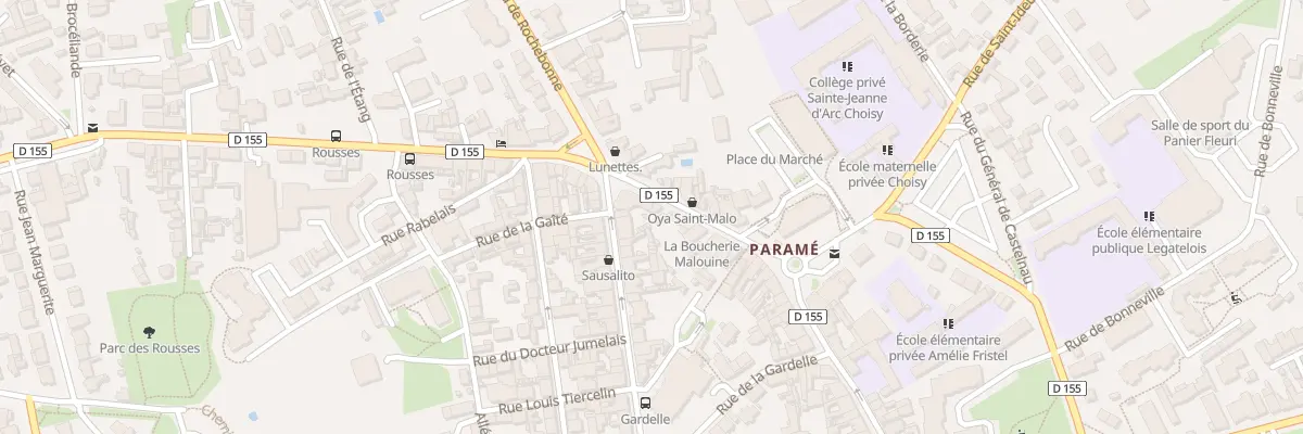 Plan du 2 Rue Gustave Flaubert à Saint-Malo