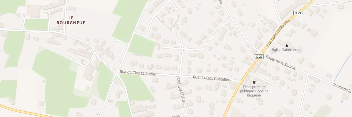 Plan du 1 Res du Clos du Chatelier à La Vicomté-sur-Rance