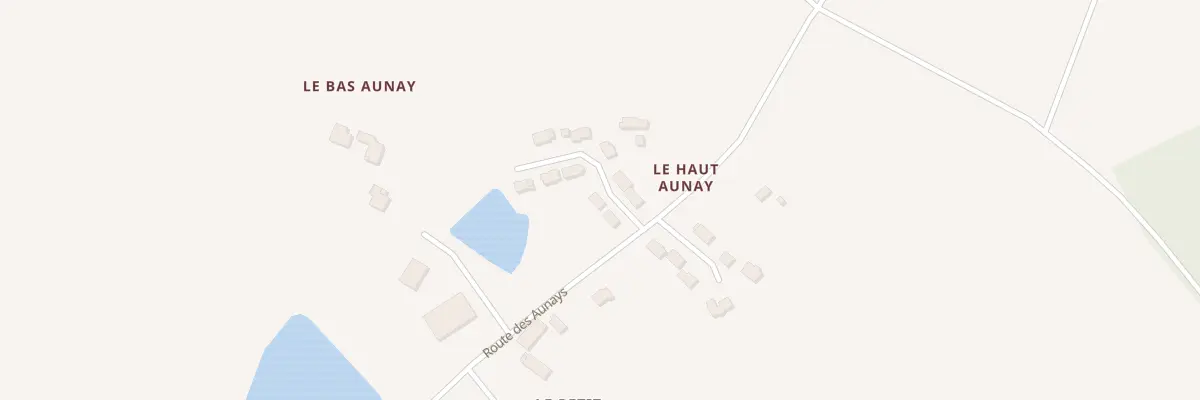 Plan du 9 All du Bas Aunay à La Chapelle du Lou du Lac
