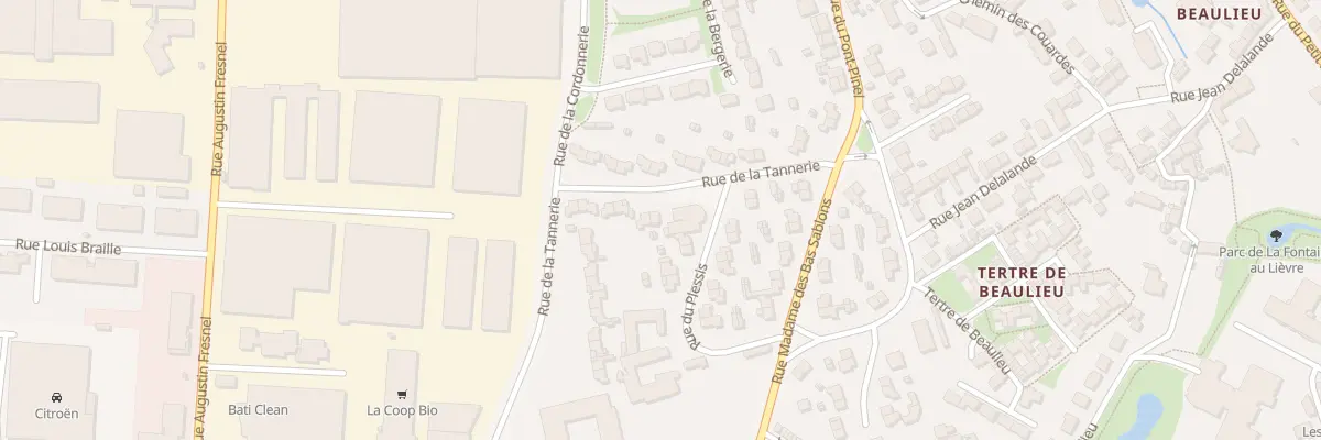 Plan du 7 Rue de la Tannerie à Saint-Malo
