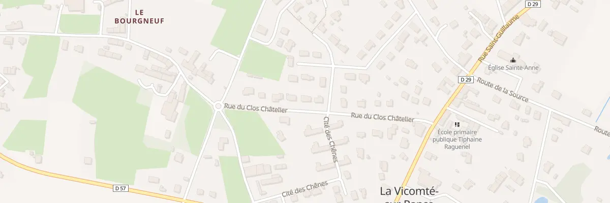 Plan du 14 Rue du Clos Chatelier à La Vicomté-sur-Rance