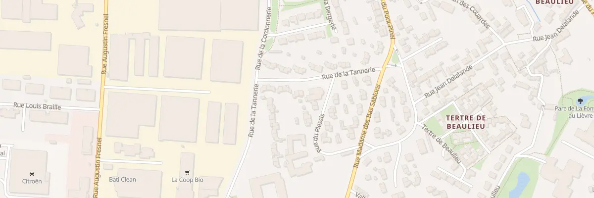 Plan du 9 Rue de la Tannerie à Saint-Malo