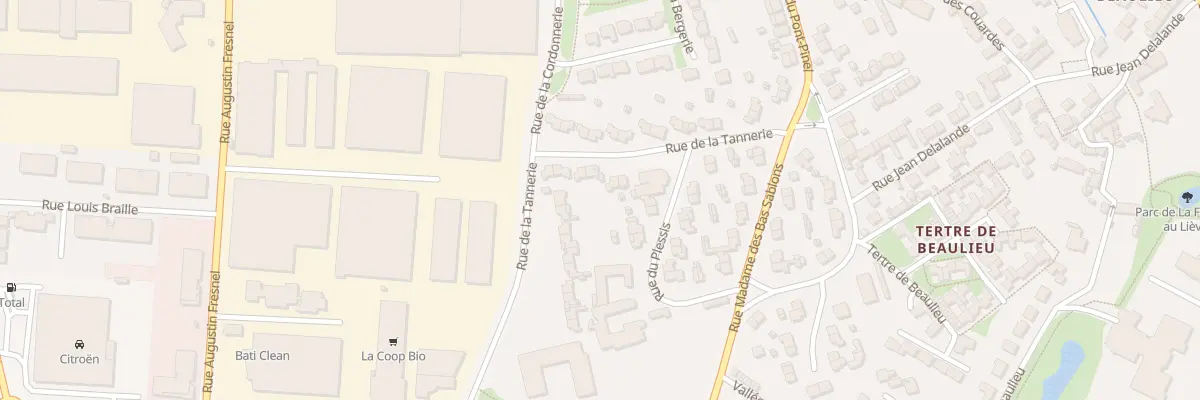 Plan du 11 Rue de la Tannerie à Saint-Malo