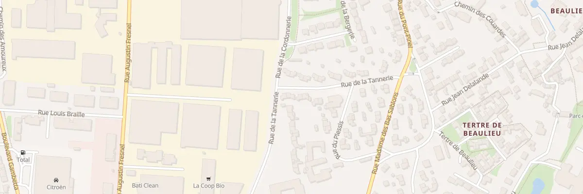 Plan du 15 Rue de la Tannerie à Saint-Malo