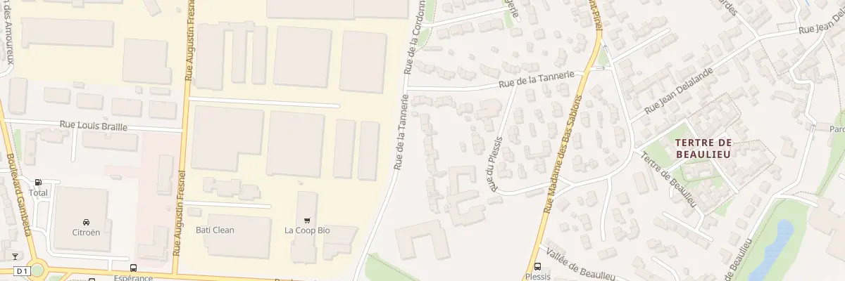 Plan du 23 Rue de la Tannerie à Saint-Malo