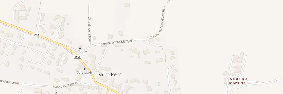 Plan du 12 Rue de la Ville Marqué à Saint-Pern