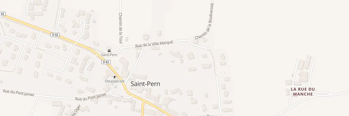 Plan du 10 Rue de la Ville Marqué à Saint-Pern