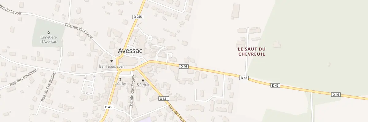 Plan du 25 Rue de Massérac à Avessac